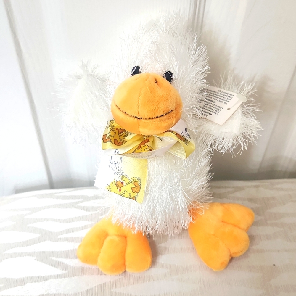 Duck NWT, White, Orange, Duck Bow